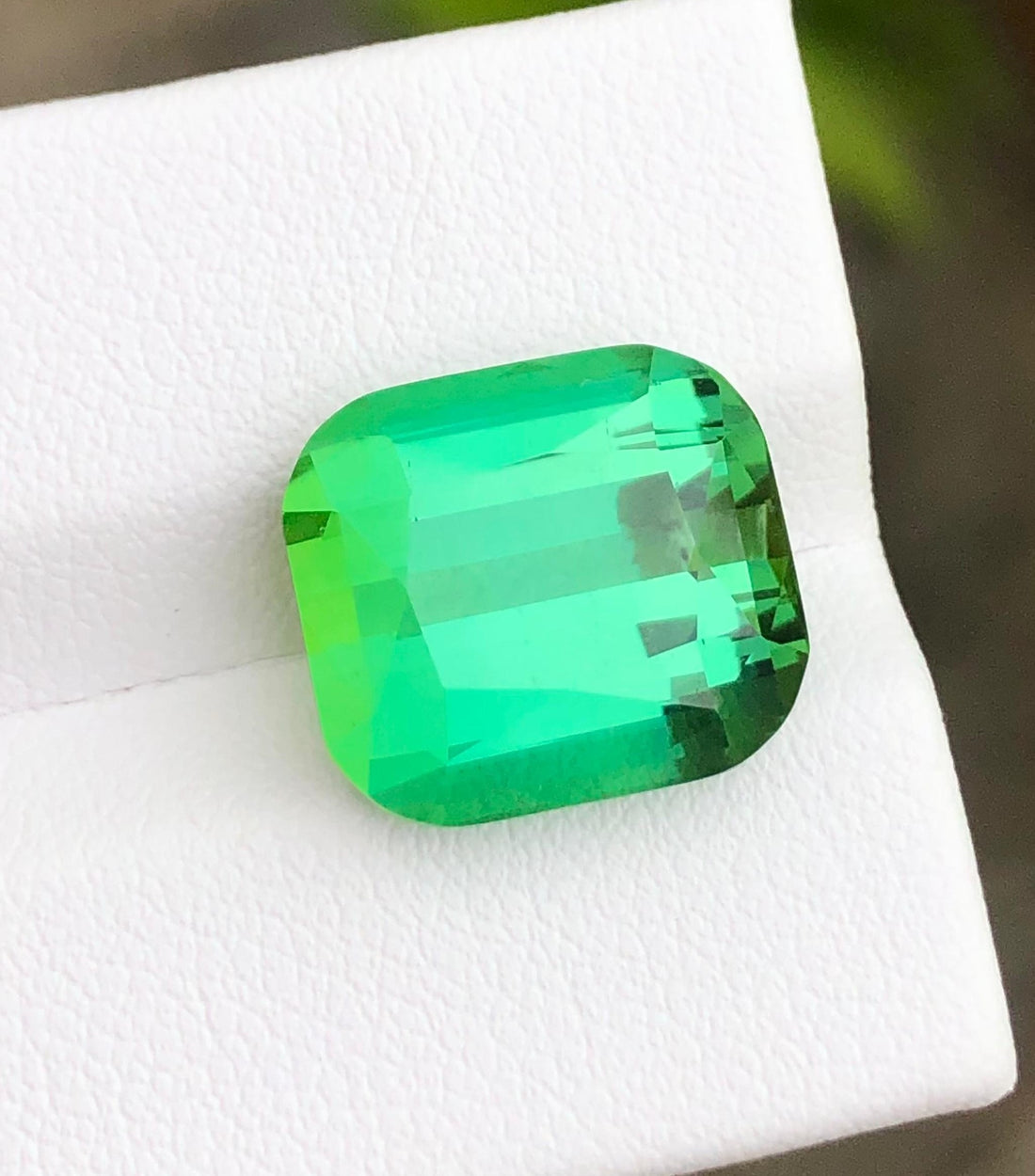 Mint green tourmaline gemstone from Afghanistan