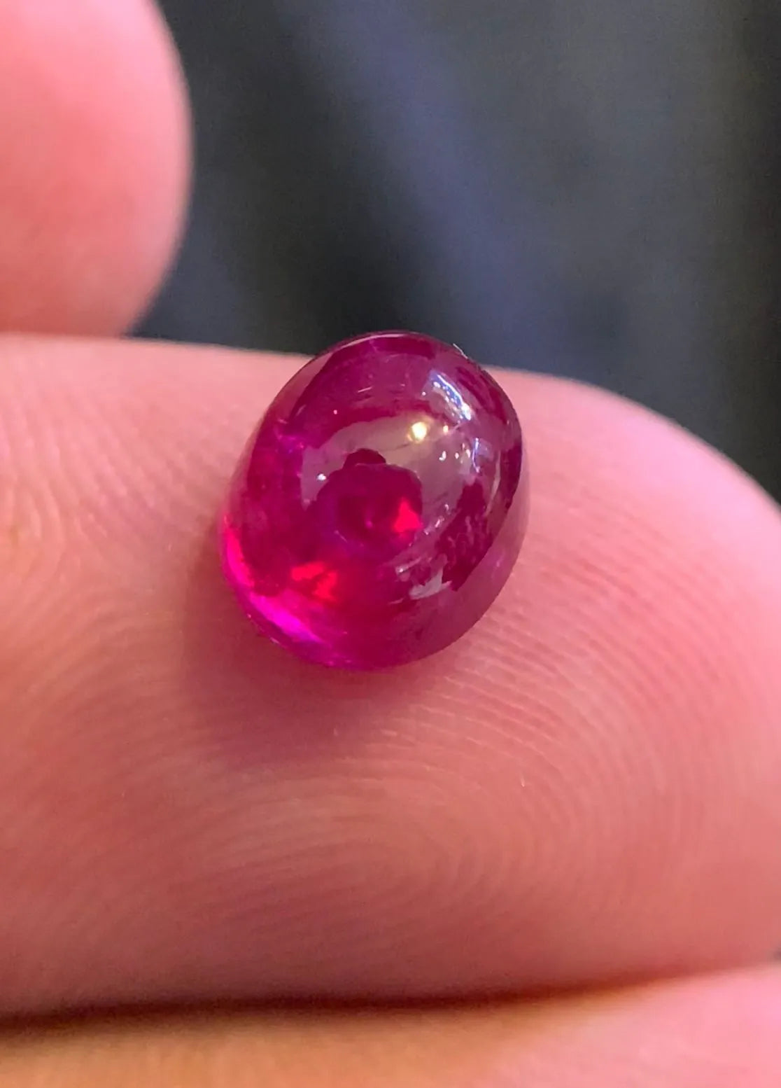 natural raw ruby gemstone